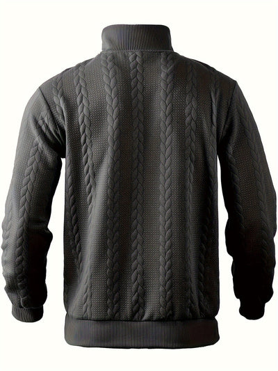 Rafael – Vintage Herrenpullover mit Reißverschluss